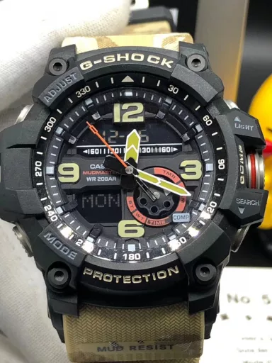 Original CASIO G-SHOCK GWG-1000 Little Mud King series multi-function dual display waterproof and mud-proof sports electronic watch, (the same ultimate silicone sports pointer electronic watch as in the movie 