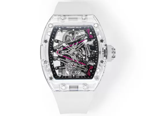 『Crystal』 RICHARD MILLE launches RM 38-02 Crystal Pink Theme Hollow Tourbillon WatchThe striking new work, the 