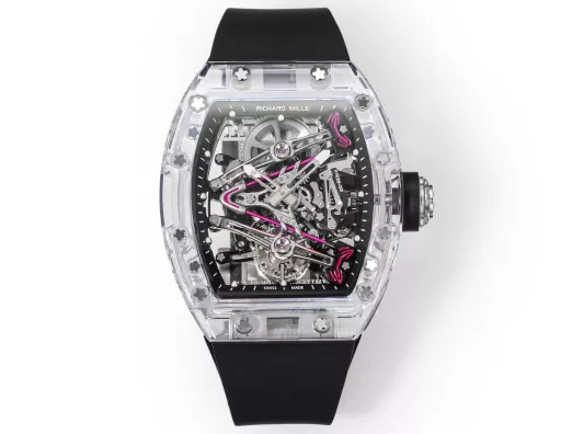 RICHARD MILLE launches RM 38-02 Crystal Pink Theme Hollow Tourbillon WatchThe striking new work, the 