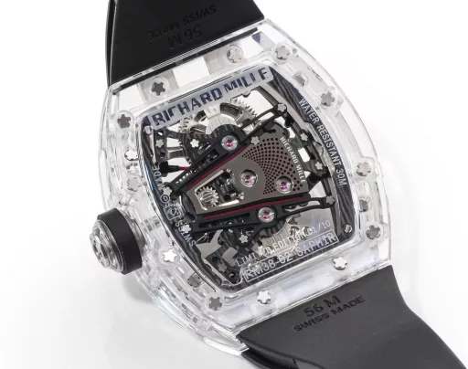 RICHARD MILLE launches RM 38-02 Crystal Pink Theme Hollow Tourbillon WatchThe striking new work, the 