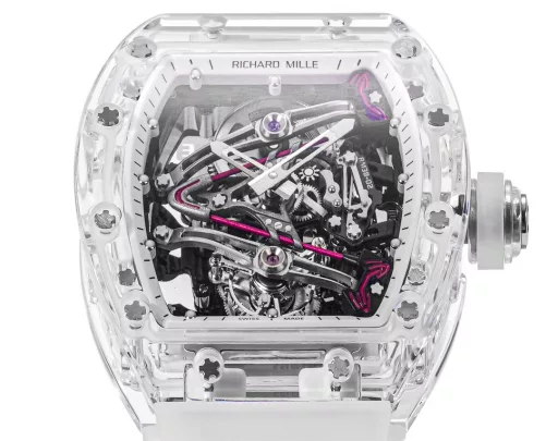 RICHARD MILLE launches RM 38-02 Crystal Pink Theme Hollow Tourbillon WatchThe striking new work, the 