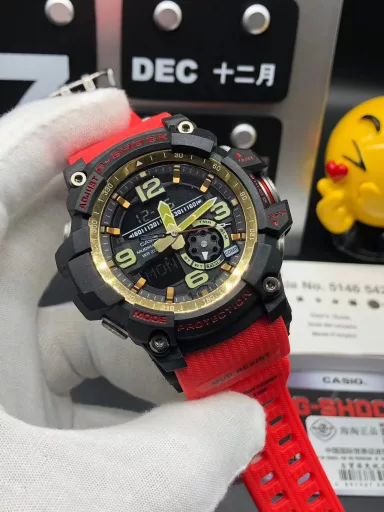 Original CASIO G-SHOCK GWG-1000 Little Mud King series multi-function dual display waterproof and mud-proof sports electronic watch, (the same ultimate silicone sports pointer electronic watch as in the movie 