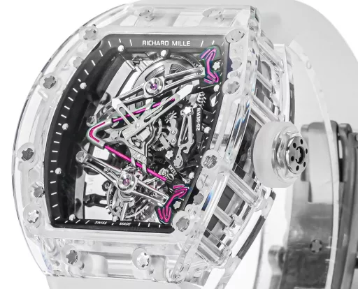 『Crystal』 RICHARD MILLE launches RM 38-02 Crystal Pink Theme Hollow Tourbillon WatchThe striking new work, the 