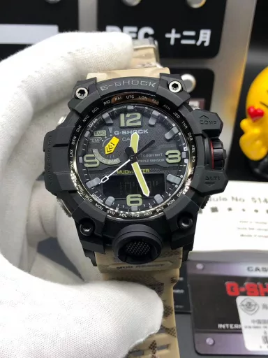 Original CASIO G-SHOCK GWG-1000 Little Mud King series multi-function dual display waterproof and mud-proof sports electronic watch, (the same ultimate silicone sports pointer electronic watch as in the movie 