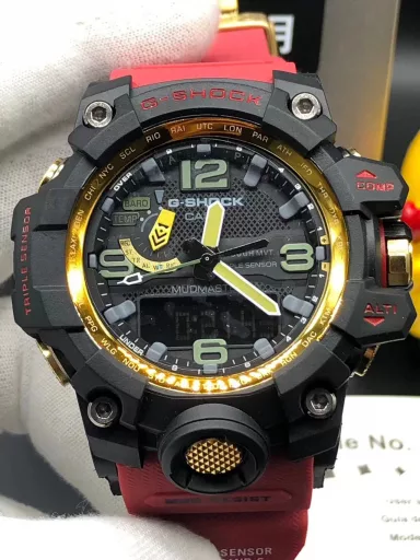 Original CASIO G-SHOCK GWG-1000 Little Mud King series multi-function dual display waterproof and mud-proof sports electronic watch, (the same ultimate silicone sports pointer electronic watch as in the movie 