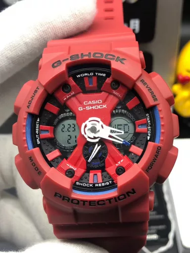 Hot selling GA-120 hand-raising light Casio G-SHOCK--classic shockproof dial design👍In stock and shipped immediately, 45-degree automatic hand-raising light function with strong visual impact🙈LCD liquid crystal display💡Stopwatch speed function accurate to 1/1000 second⌛Shockproof📣Anti-magnetic💥200 meters waterproof🏊48 city time📲Countdown⏳Alarm clock⏰Fully automatic calendar and other powerful functions📆