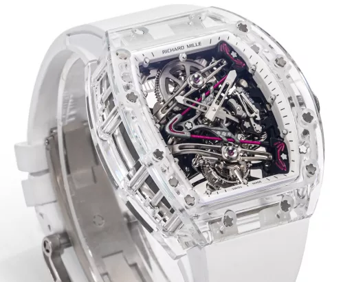 『Crystal』 RICHARD MILLE launches RM 38-02 Crystal Pink Theme Hollow Tourbillon WatchThe striking new work, the 