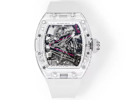 RICHARD MILLE launches RM 38-02 Crystal Pink Theme Hollow Tourbillon WatchThe striking new work, the 