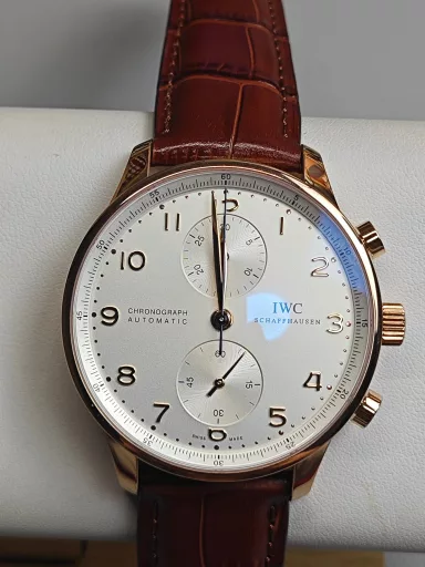 ZF rose gold Portuguese watch