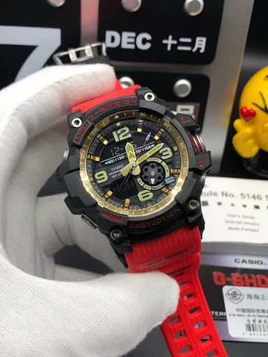 Original CASIO G-SHOCK GWG-1000 Little Mud King series multi-function dual display waterproof and mud-proof sports electronic watch, (the same ultimate silicone sports pointer electronic watch as in the movie 