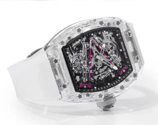 『Crystal』 RICHARD MILLE launches RM 38-02 Crystal Pink Theme Hollow Tourbillon WatchThe striking new work, the 