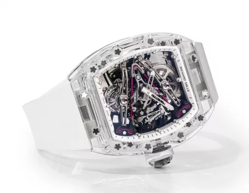 『Crystal』 RICHARD MILLE launches RM 38-02 Crystal Pink Theme Hollow Tourbillon WatchThe striking new work, the 