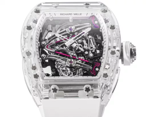 『Crystal』 RICHARD MILLE launches RM 38-02 Crystal Pink Theme Hollow Tourbillon WatchThe striking new work, the 