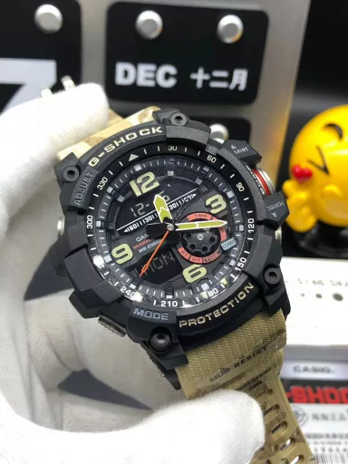 Original CASIO G-SHOCK GWG-1000 Little Mud King series multi-function dual display waterproof and mud-proof sports electronic watch, (the same ultimate silicone sports pointer electronic watch as in the movie 