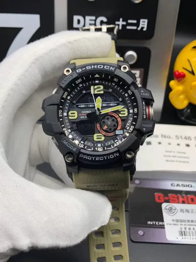 Original CASIO G-SHOCK GWG-1000 Little Mud King series multi-function dual display waterproof and mud-proof sports electronic watch, (the same ultimate silicone sports pointer electronic watch as in the movie 