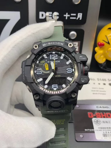 Original CASIO G-SHOCK GWG-1000 Little Mud King series multi-function dual display waterproof and mud-proof sports electronic watch, (the same ultimate silicone sports pointer electronic watch as in the movie 