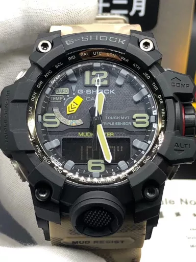 Original CASIO G-SHOCK GWG-1000 Little Mud King series multi-function dual display waterproof and mud-proof sports electronic watch, (the same ultimate silicone sports pointer electronic watch as in the movie 