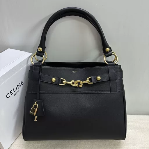 CELINE 23 ANNABEL new autumn and winter cowhide handbag ➖ Simple appearance 〰️ With its streamlined arc design, it is full of high-end atmosphere 💫 It has a retro aristocratic celebrity style and is full of nobility🫣The bag is made of cowhide + sheepskin lining, shoulder and hand, functional leather straps with metal hooks and snaps, 2 main compartments inside, 1 inner central zipper pocket, 1 inner flat pocket with padlock