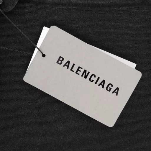 Balenciaga 24Fw wheat tower embroidered washed zipper jacket